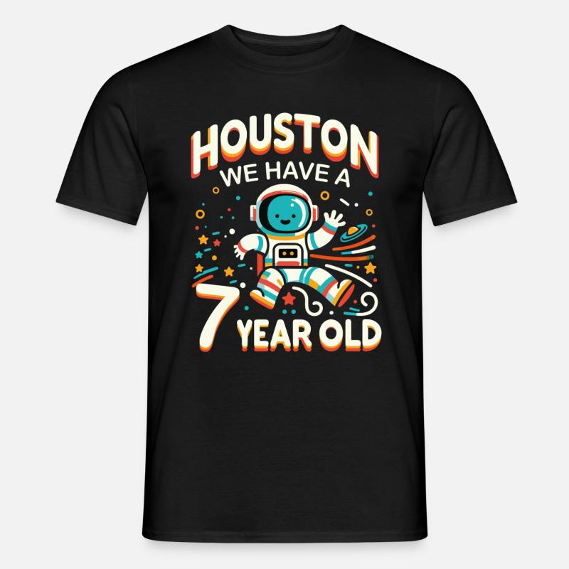 Geschenk 7 Jahre Geburtstagskind - Männer T-Shirt - Schwarz