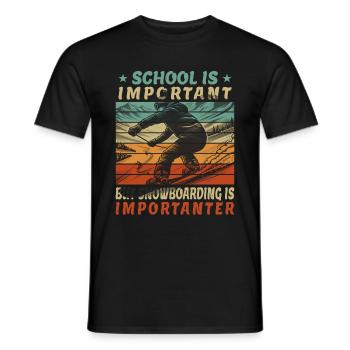 Lunettes de ski Scolaire Enfants Freestyle Snowboard - T-shirt homme - noir - Devant - AI Model Male 178 light (178cm)