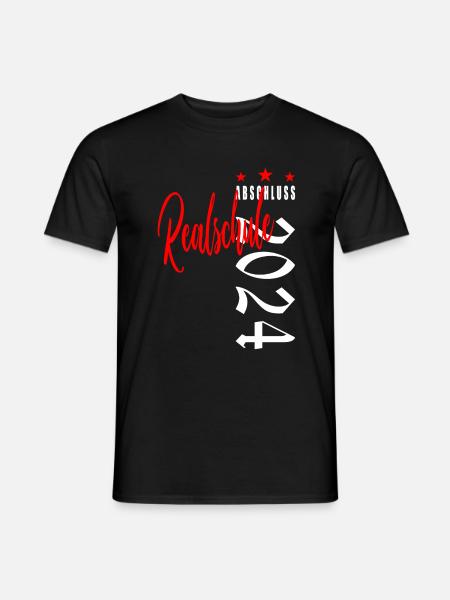 Realschule Abschluss 2024 Realschulabschluss 2024 - Männer T-Shirt - Schwarz