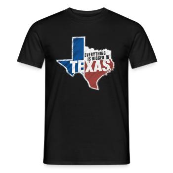 Texas State Texans Texas - Men's T-Shirt - black - Front - AI Model Male 178 light (178cm)