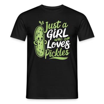 Cucumber, Pickle, Pickle, Food Dill - Men's T-Shirt - black - Front - AI Model Male 178 light (178cm)