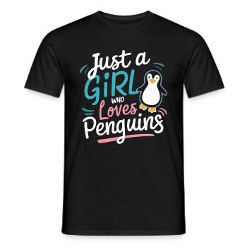 Pinguin Pinguine Tier - Männer T-Shirt - Schwarz - Vorne - AI Model Male 178 light (178cm)
