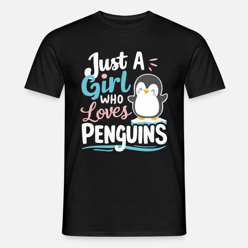 Pinguin Pinguine Tier - Männer T-Shirt - Schwarz