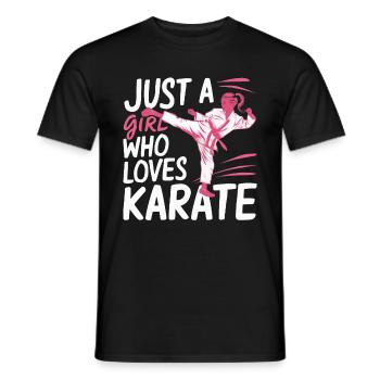 Karaté Karaté Combattant Arts martiaux - T-shirt homme - noir - Devant - AI Model Male 178 light (178cm)