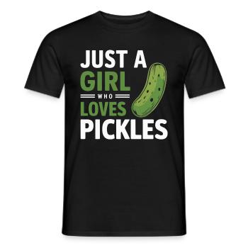 Cucumber, Pickle, Pickle, Food Dill - Men's T-Shirt - black - Front - AI Model Male 178 light (178cm)