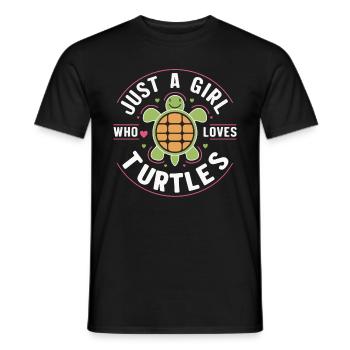 Tortue Tortue De Mer Tortue Animal - T-shirt homme - noir - Devant - AI Model Male 178 light (178cm)