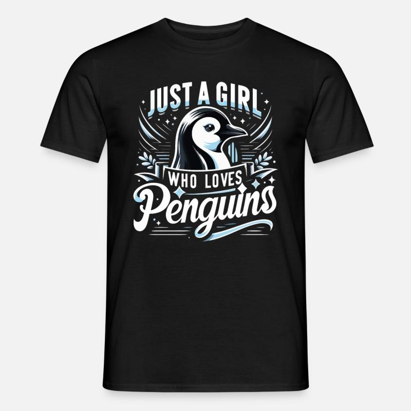 Pinguin Pinguine Tier - Mænd T-shirt - sort