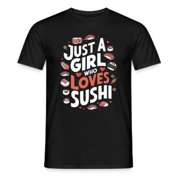 Sushi Japanisches Essen Maki Sushi Kawaii - Männer T-Shirt - Schwarz - Vorne - AI Model Male 178 light (178cm)