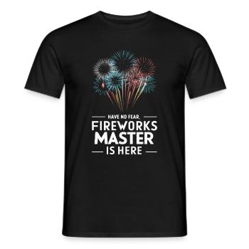 Pyrotechniker Feuerwerk Pyrotechnik - Männer T-Shirt - Schwarz - Vorne - AI Model Male 178 light (178cm)