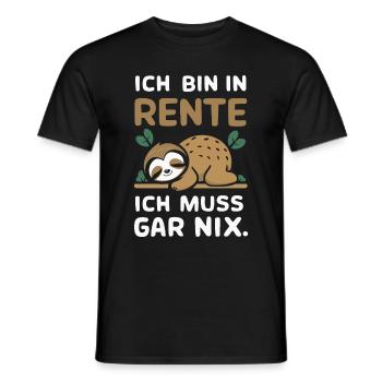 Pension de retraite Pension de retraite Pension de retraite - T-shirt homme - noir - Devant - AI Model Male 178 light (178cm)