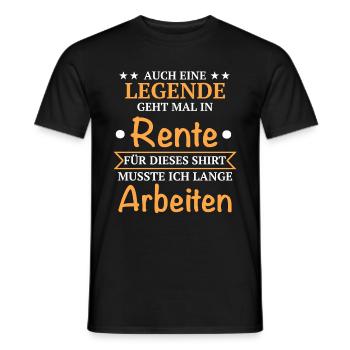 Pension de retraite Pension de retraite Pension de retraite - T-shirt homme - noir - Devant - AI Model Male 178 light (178cm)