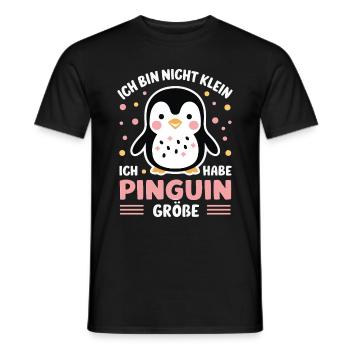 Pinguin Zwergpinguine Kaiserpinguin - Männer T-Shirt - Schwarz - Vorne - AI Model Male 178 light (178cm)