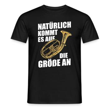 Cor Ténor Cor Ténor Cor Instrument - T-shirt homme - noir - Devant - AI Model Male 178 light (178cm)