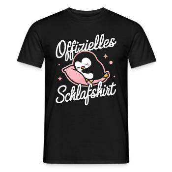 Pinguin Zwergpinguine Kaiserpinguin - Männer T-Shirt - Schwarz - Vorne - AI Model Male 178 light (178cm)