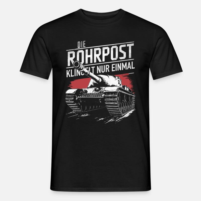 Panzer Kampfpanzer Panzerkampfwagen Panzerfahrer - Männer T-Shirt - Schwarz