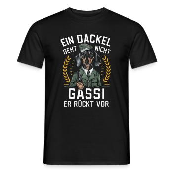 Dachshund Dachshund Dog Dogs - Men's T-Shirt - black - Front - AI Model Male 178 light (178cm)