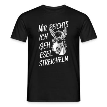 Esel Eselchen Maultier Muli - Männer T-Shirt - Schwarz - Vorne - AI Model Male 178 light (178cm)