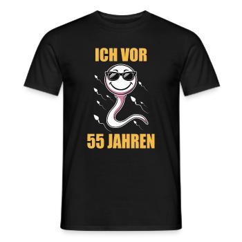 Birthday Gift 55 Years Birthday Child - Men's T-Shirt - black - Front - AI Model Male 178 light (178cm)
