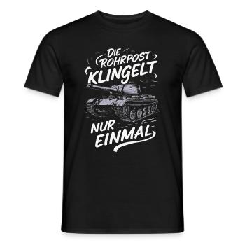 Panzer Kampfpanzer Panzerkampfwagen Panzerfahrer - Männer T-Shirt - Schwarz - Vorne - AI Model Male 178 light (178cm)