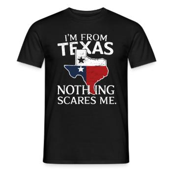 Texas State Texans Texas - Men's T-Shirt - black - Front - AI Model Male 178 light (178cm)