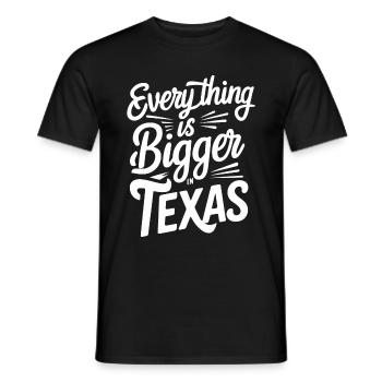 Texas State Texans Texas - Men's T-Shirt - black - Front - AI Model Male 178 light (178cm)