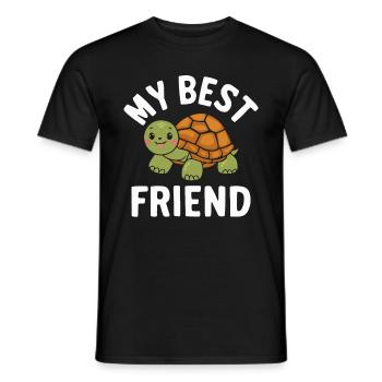 Tortue Tortue De Mer Tortue Animal - T-shirt homme - noir - Devant - AI Model Male 178 light (178cm)