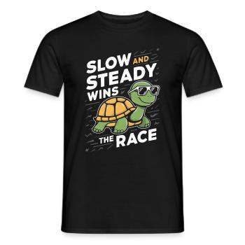 Turtle Sea Turtle Turtle Animal - Men's T-Shirt - black - Front - AI Model Male 178 light (178cm)