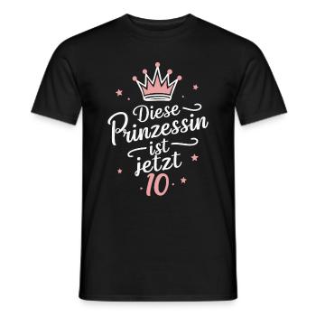 Birthday gift 10 years children's birthday - Men's T-Shirt - black - Front - AI Model Male 178 light (178cm)