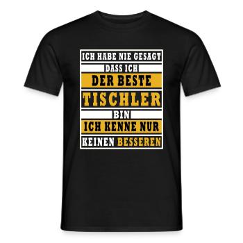 Bester Tischler Spruch Lustig Tischler - Männer T-Shirt - Schwarz - Vorne - AI Model Male 178 light (178cm)