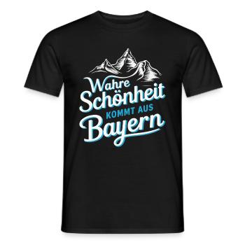 Free State of Bavaria Bavarian - Men's T-Shirt - black - Front - AI Model Male 178 light (178cm)