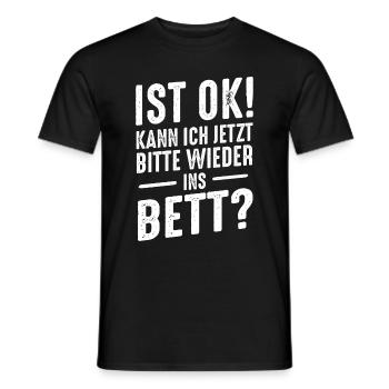 Funny Funny Funny Saying Funny Clothing - Men's T-Shirt - black - Front - AI Model Male 178 light (178cm)