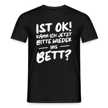 Funny Funny Funny Saying Funny Clothing - Men's T-Shirt - black - Front - AI Model Male 178 light (178cm)