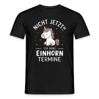 Unicorn Unicorns Mythical Creatures Mystical - Men's T-Shirt - black - Front - AI Model Male 178 light (178cm)