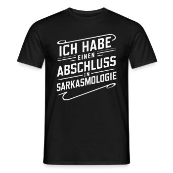 Sarcasme Ironie Drôle Paroles sarcastiques - T-shirt homme - noir - Devant - AI Model Male 178 light (178cm)