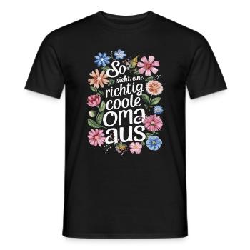 Grandma Grandma Grandparents Mother's Day Family - Men's T-Shirt - black - Front - AI Model Male 178 light (178cm)