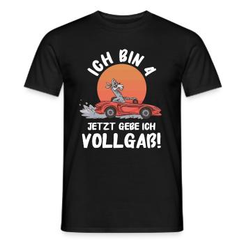 Birthday gift 4 years children's birthday - Men's T-Shirt - black - Front - AI Model Male 178 light (178cm)