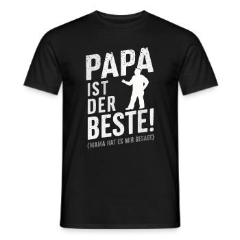 Dad Dad Father's Day - Men's T-Shirt - black - Front - AI Model Male 178 light (178cm)