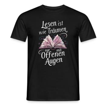 Livre Lecture Livres Livre Nerd Rat de bibliothèque - T-shirt homme - noir - Devant - AI Model Male 178 light (178cm)
