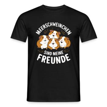 Guinea Pig Shorthair Longhair Crested Dogs - Men's T-Shirt - black - Front - AI Model Male 178 light (178cm)