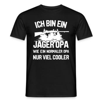 Hunter Hunting Hunting Hunting Clothing - Men's T-Shirt - black - Front - AI Model Male 178 light (178cm)