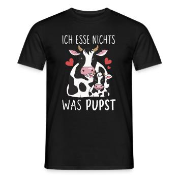 Végétarien Végétalien Bien-être animal Droits des animaux Veggie - T-shirt homme - noir - Devant - AI Model Male 178 light (178cm)
