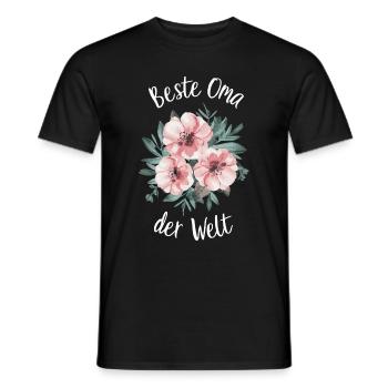 Grandma Grandma Grandparents Mother's Day Family - Men's T-Shirt - black - Front - AI Model Male 178 light (178cm)