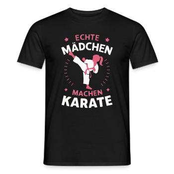Karate Kampfsport Kämpfer Karate - Männer T-Shirt - Schwarz - Vorne - AI Model Male 178 light (178cm)