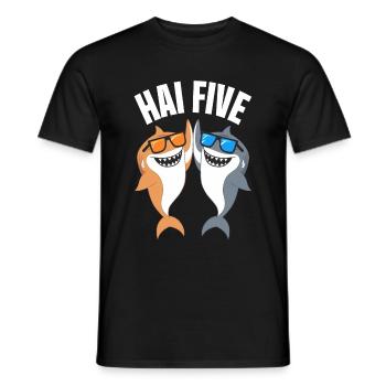 Shark Shark Sharks Shark - Men's T-Shirt - black - Front - AI Model Male 178 light (178cm)