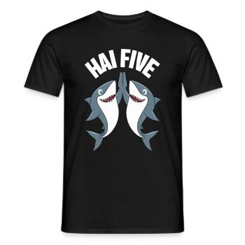 Shark Shark Sharks Shark - Men's T-Shirt - black - Front - AI Model Male 178 light (178cm)