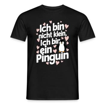 Pinguin Zwergpinguine Kaiserpinguin - Männer T-Shirt - Schwarz - Vorne - AI Model Male 178 light (178cm)