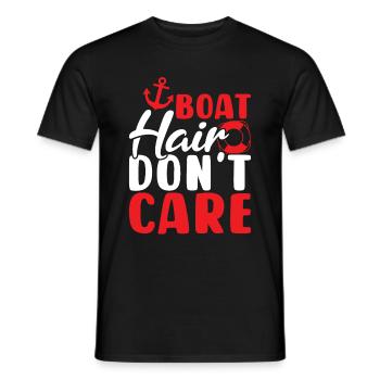 Dictons de bateau Funny Papitän Boater - T-shirt homme - noir - Devant - AI Model Male 178 light (178cm)