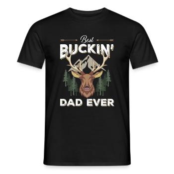 Waidmannsheil, Hirschkopf, Jagd, Jäger - Männer T-Shirt - Schwarz - Vorne - AI Model Male 178 light (178cm)
