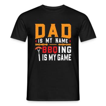 papa amateur de barbecue père - T-shirt homme - noir - Devant - AI Model Male 178 light (178cm)