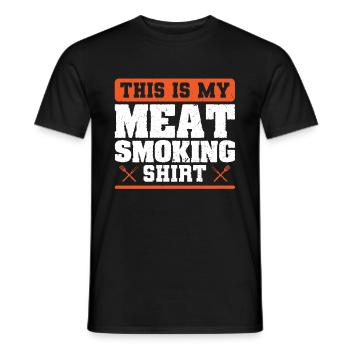Lustiges BBQ Grillen Griller Smoker - Männer T-Shirt - Schwarz - Vorne - AI Model Male 178 light (178cm)